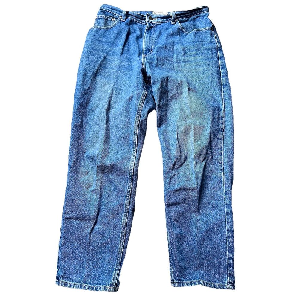 LL Bean Original Fit Traditional Blue Jeans Cotton Denim Women's 14 Petite